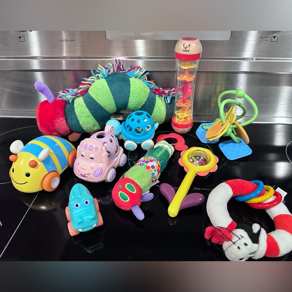 10 Baby Toys Fisher Price Hungry Caterpillar Hape Bees Cars Flower Activity Play